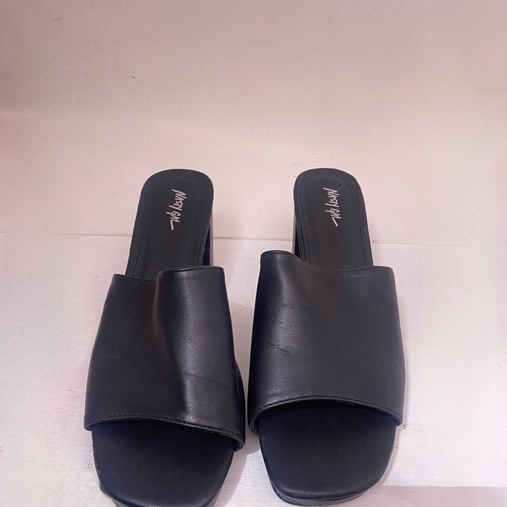 Nasty Gal Women's Black Slide Sandals